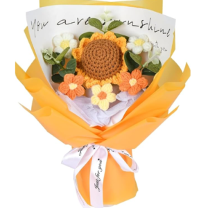 VRB Dec Crochet Flower Bouquet – Sunflower Daisy