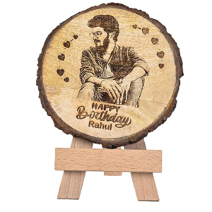 Giftanna Personalized Wooden Photo Frame – 8.5 × 8.5 Inch